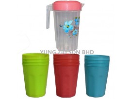 8802#PLASTIC JUG+4CUP